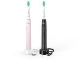 Philips Sonicare 3100 series 3100 series HX3675/15 2x Sonisk eltandbørste - Sort/Rose