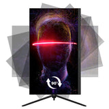 LC-Power LC-M27-4K-UHD-144-V2 computerskærm 68,6 cm (27") 3840 x 2160 pixel 4K Ultra HD LCD Sort