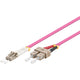 Goobay LC-SC OM4 InfiniBand og fiberoptisk kabel 10 m Lyserød