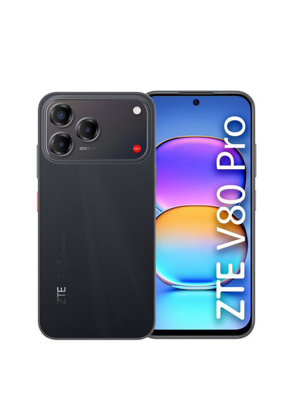 ZTE V80 Pro 17,1 cm (6.75") Hybrid Dual SIM Android 16.0 4G USB Type-C 8 GB 256 GB 5000 mAh Sort