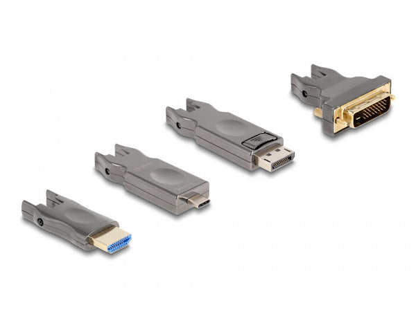 DeLOCK 86006 HDMI-kabel 15 m HDMI Type A (Standard) HDMI Type D (Micro) Sort, Grå