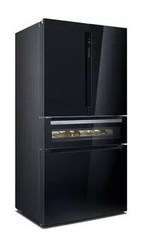 Siemens KF96RSBEA side-by-side køle-fryseskab Fritstående 572 L Sort