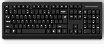 MediaRange MROS109 tastatur Kontor USB QWERTZ Tysk Sort