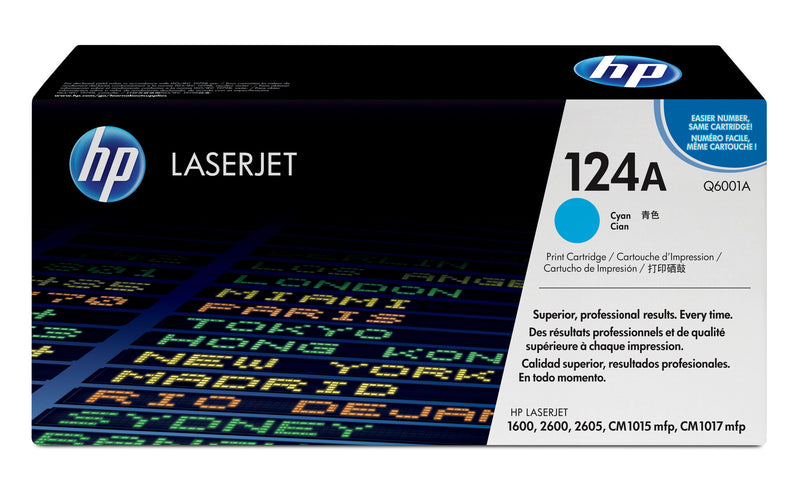 HP Original 124A LaserJet-tonerpatron, cyan