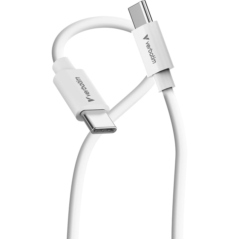 Verbatim 32409 USB-kabel USB 2.0 3 m USB C 0,48 Gbit/sek. 100 W Hvid