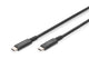 Digitus AK-300343-008-S USB-kabel USB4 Gen 2x2 1 m USB C 40 Gbit/sek. 100 W Sort