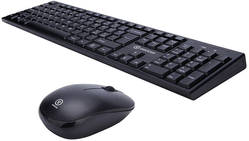 Voxicon DMK-200WL# tastatur Mus inkluderet Universel RF trådløst QWERTY Nordisk Sort