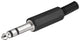 Goobay 11036 kabelsamler 6.35 mm Sort, Sølv