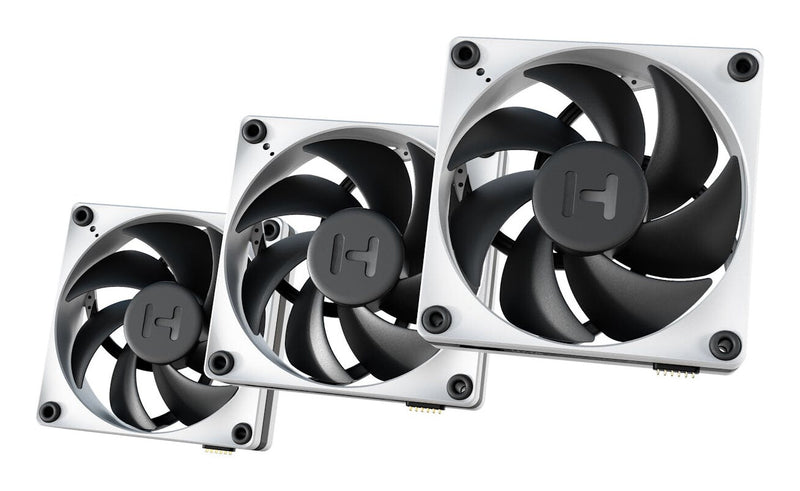 HYTE THICC FP12 Processor Ventilator 12 cm Sort, Hvid 3 stk