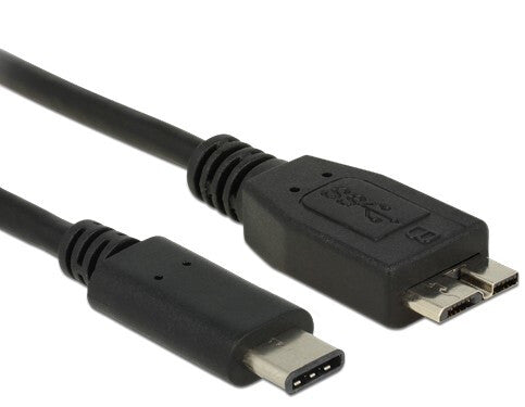 DeLOCK 0.5m USB3.1 C - MicroUSB3.1 B USB-kabel USB 3.2 Gen 2 (3.1 Gen 2) 0,5 m USB C Micro-USB B 10 Gbit/sek. Sort