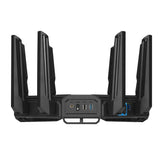 ASUS ROG Rapture GT-BE98 trådløs router 10 Gigabit Ethernet Quad-band (2.4 GHz / 5 GHz-1 / 5 GHz-2 / 6 GHz) Sort