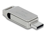 DeLOCK 54008 USB-nøgle 256 GB USB Type-A / USB Type-C 3.2 Gen 1 (3.1 Gen 1) Grå