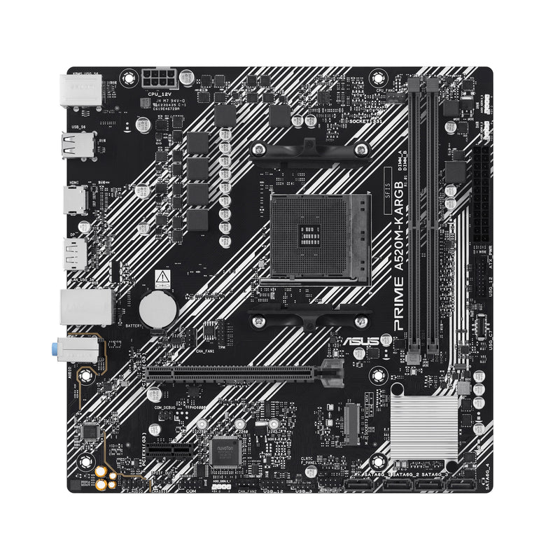 ASUS PRIME A520M-K ARGB AMD A520 Stik AM4 micro ATX