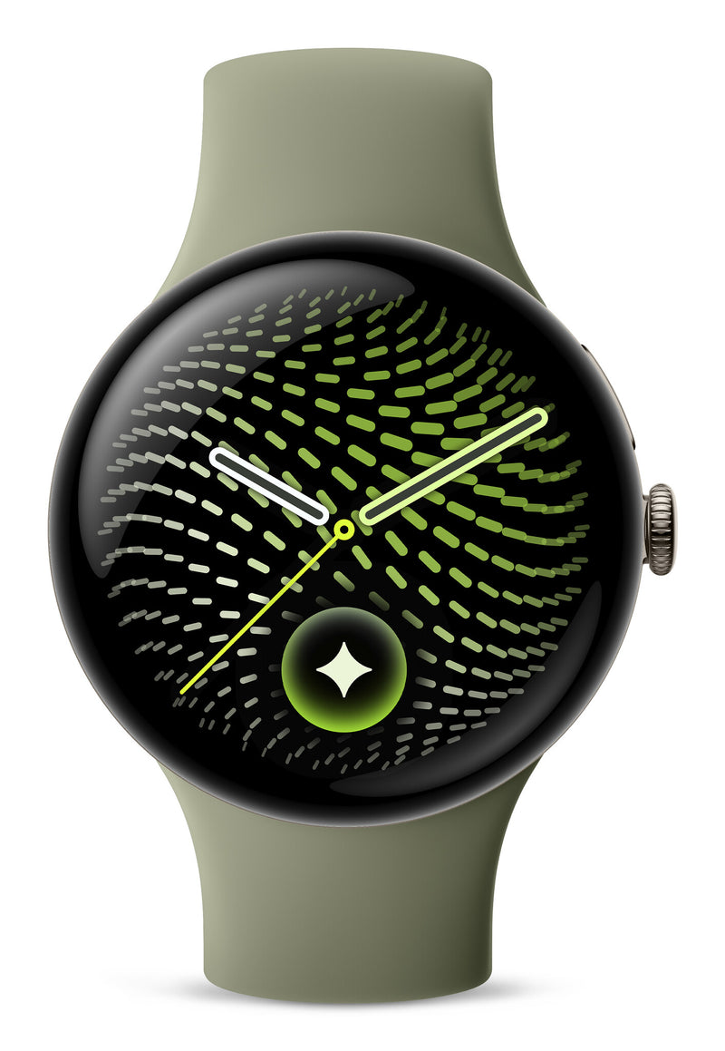Google Pixel Watch 5 AMOLED 45 mm Digital Berøringsskærm Pyrit Wi-Fi GPS (satellit)