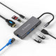 XtremeMac XWH-HUB8-13 interface hub USB Type-C 40000 Mbit/s Grå