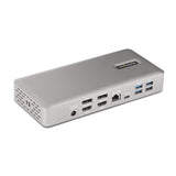 StarTech.com 132UE-TB4USB4DOCK dockingstation Ledningsført Thunderbolt 4 Grå