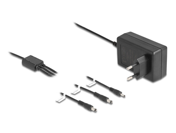 DeLOCK 41467 strømadapter og vekselret Indendørs 36 W Sort