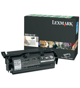 Lexmark X651A11E tonerpatron 1 stk Original Sort
