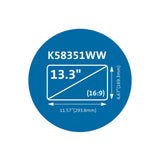 Kensington MagPro magnetisk laptop pc-skærmfilter 13,3" (16: 9)