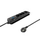 Qoltec 50104 overspændingsbeskytter Sort 4 AC stikkontakt(er) 230 V 1,5 m