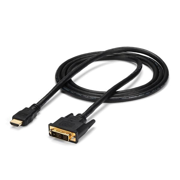 StarTech.com HDMIDVIMM6 videokabel adapter 1,8 m HDMI DVI-D Sort