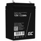 Green Cell AGM42 genopladeligt batteri Blybatterier (VRLA) 2800 mAh 12 V