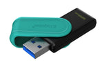 Kingston Technology DataTraveler 128 GB Portable USB 3.2 Gen 1 Exodia S (sort/turkis)