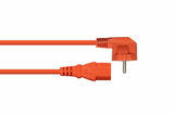 Kabelmeister SK0130-O005 el-ledning Orange 0,5 m Strømstik type E+F C13 forbinder