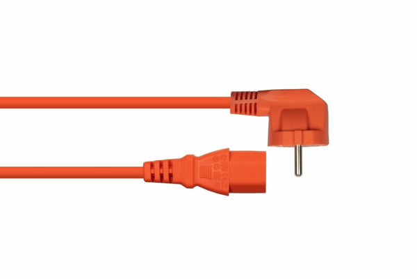 Kabelmeister SK0130-O005 el-ledning Orange 0,5 m Strømstik type E+F C13 forbinder