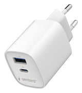 Gembird TA-UC-1A1C-PD45-01-W oplader til mobil enhed Laptop, Smartphone, Tablet Hvid Vekselstrøm Hurtig opladning Indendørs