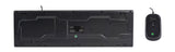 Deltaco Tastatur kit med mus, PAN-nordisk layout, USB, sort