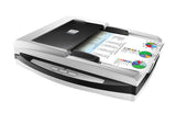 Plustek SmartOffice PL4080 ADF Flatbed & ADF scanner 600 x 600 dpi A4 Sort, Grå