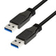 LogiLink CU0039 USB-kabel USB 3.2 Gen 1 (3.1 Gen 1) 2 m USB A 5 Gbit/sek. 4,5 W Sort