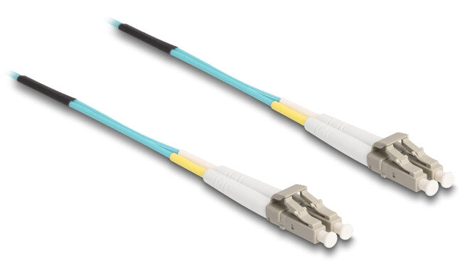 DeLOCK 80153 InfiniBand og fiberoptisk kabel 100 m 2x LC MMF Turkisfarve