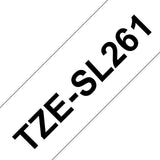 Brother TZE-SL261 etiketbånd Sort på hvid