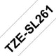 Brother TZE-SL261 etiketbånd Sort på hvid