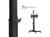 Multibrackets 5834 tv-beslag 190,5 cm (75") Sort