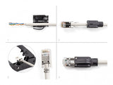 DeLOCK 66990 kabelsamler RJ45 Sort, Sølv