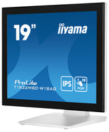 iiyama ProLite T1932MSC-W1SAG computerskærm 48,3 cm (19") 1280 x 1024 pixel Fuld HD LED Berøringsskærm Bordplade Hvid