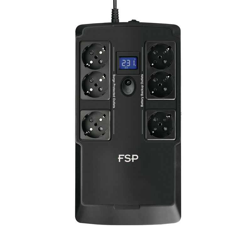 FSP NanoFit 600 UPS-enhed Standby (offline) 0,6 kVA 360 W 6 AC stikkontakt(er)