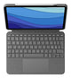 Logitech Combo Touch QWERTY Nordisk Smart Connector Grå