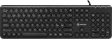 Voxicon DK-282W-B tastatur Kontor USB QWERTY Nordisk Sort
