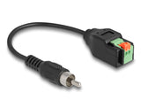 DeLOCK 66254 composite videokabel 0,15 m RCA Klemrække (2-benet) Sort, Grøn