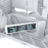 ASUS ROG CRONOX GR801 CURVE TG ARGB WHITE Midi Tower Hvid