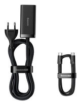Baseus CCGP000101 oplader til mobil enhed Smartphone, Tablet, Laptop Sort Vekselstrøm Hurtig opladning Indendørs
