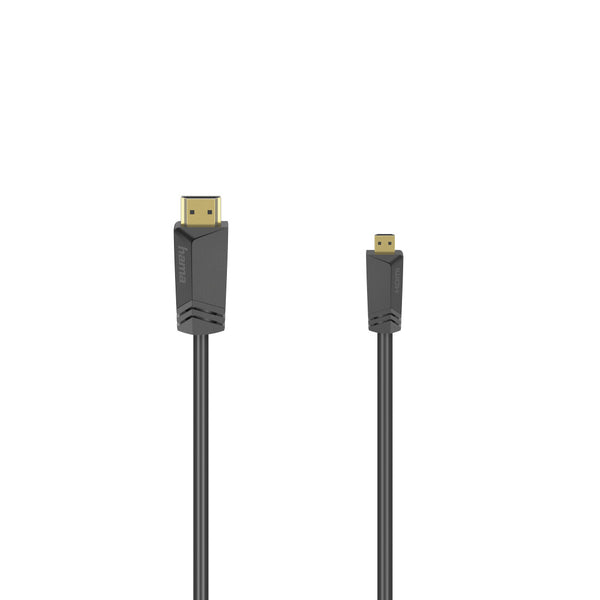 Hama 00205016 HDMI-kabel 1,5 m HDMI Type A (Standard) HDMI Type D (Micro) Sort