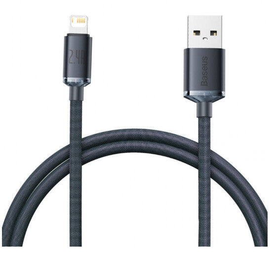 Baseus CAJY000001 kabel til mobiltelefon Sort 1,2 m USB A Lightning