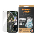 PanzerGlass ® ECO MATRIX Skærmbeskyttelse med D3O® iPhone 15 Plus | Ultra-Wide Fit m. AlignerKit