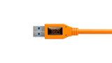 Tether Tools CU5454 USB-kabel USB 3.2 Gen 1 (3.1 Gen 1) 4,6 m USB A Micro-USB B 5 Gbit/sek. Orange