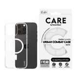 PanzerGlass CARE™ by ® Urban Combat Case Transparent m. Hvid MagSafe iPhone 16 Pro Max